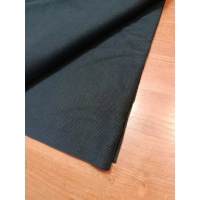 Ściągacz bawełniany prążek do wykończenia bluzy dresowej - czarny